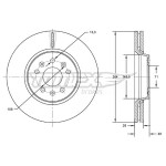 TOMEX Brakes Bremsscheibe